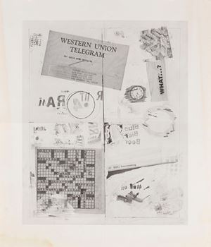 Robert Rauschenberg, Western Union Telegram, Los Angeles, Dwan Gallery, 1961
