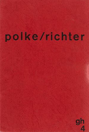 Lot of poster and depliant of the Exhibition Polke/Richter
