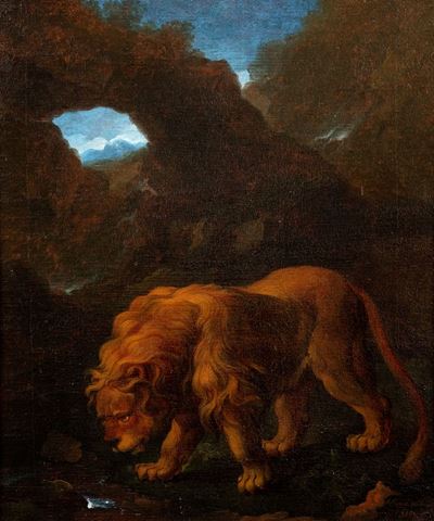 Johann Melchior Roos, Leone, olio su tela