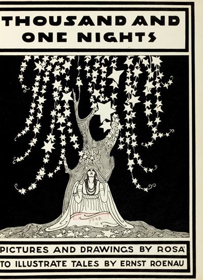 Thousand And One Nights. Pictures And Drawings By Rosà To Illustrate Tales By Ernst Roenau
