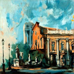 Rome, view of the Ara Coeli