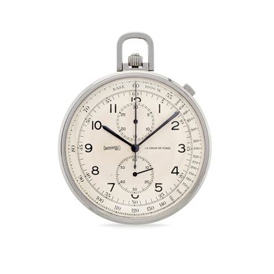 Cronografo da tasca, anni '40, acciaio, 56 mm