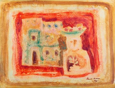 Composizione, gouache su cartoncino