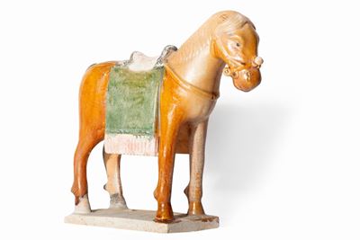 Cina, Cavallo in ceramica Sancai, Dinastia Ming