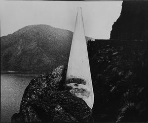 02 photographic prints of Peter Hutchinson's installations