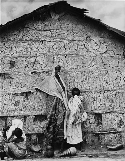 Villaggio africano - Stampa vintage alla gelatina ai sali d'argento