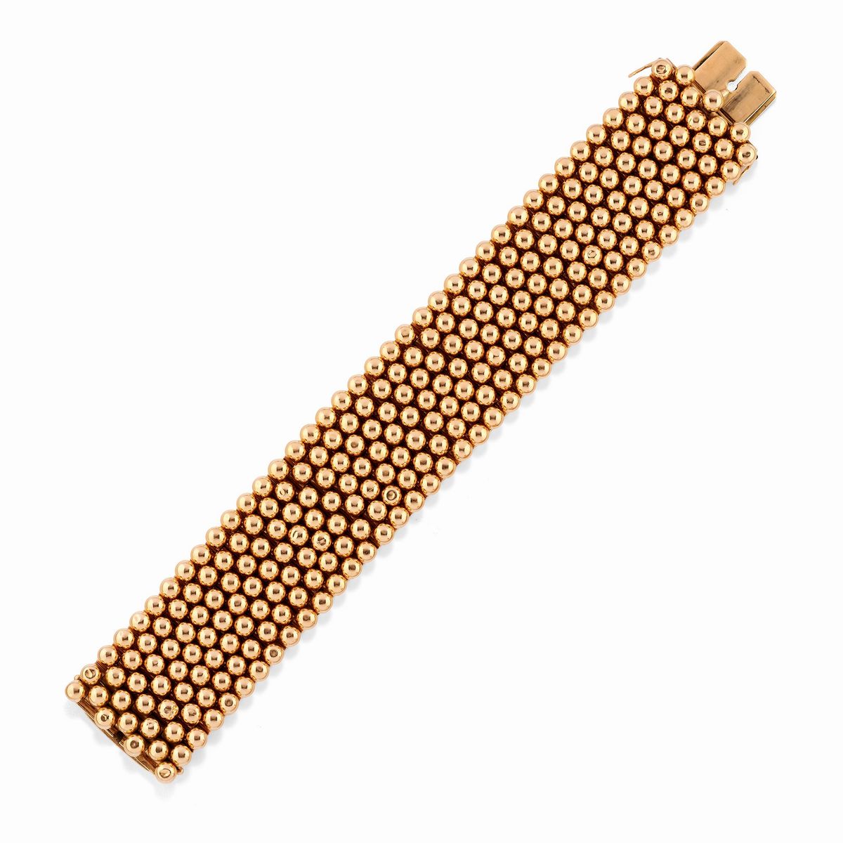 A 18K red gold bracelet, circa 1950, defects | Jewels | Finarte, casa d 