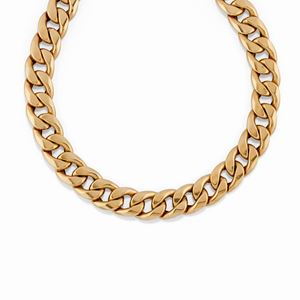  - A 18K yellow good necklace