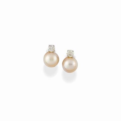 Orecchini con Perle e Diamanti