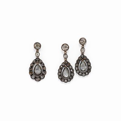 Demi Parure con Diamanti, XIX Secolo