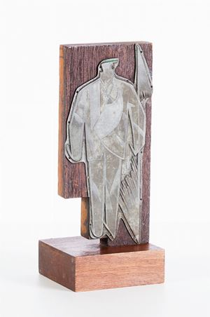 Matrix for the White-Red-Green dress of the freeword futurist Marinetti. (Morning)