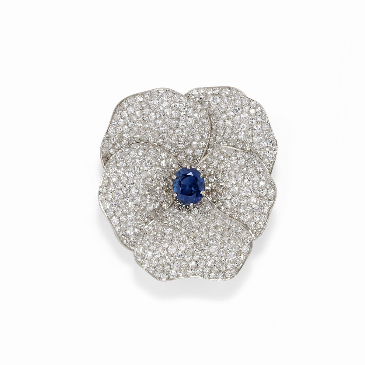 Demi-parure in Diamanti e Zaffiri