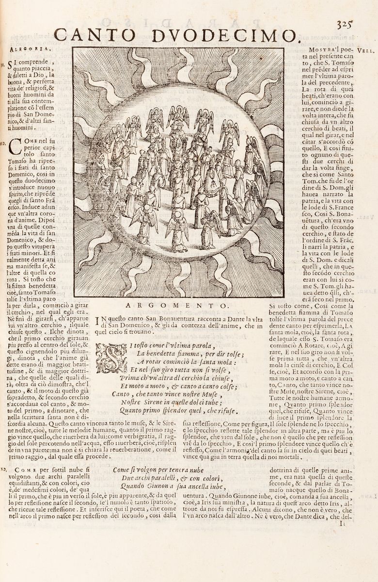 Dante Alighieri - Dante con L’espositioni di Christoforo Landino, Et D’alessandro Vellutello. Sop...