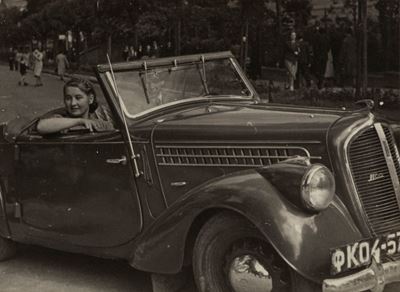 Senza titolo (Automobile), stampa vintage alla gelatina ai sali d'argento