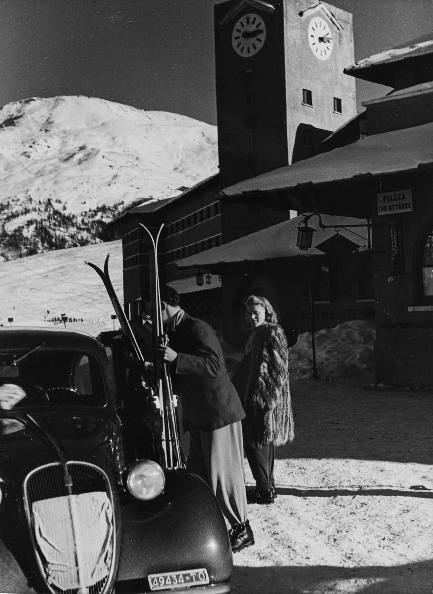 Riccardo Moncalvo - Sestrières - Tre stampe vintage alla gelatina ai sali d'argento