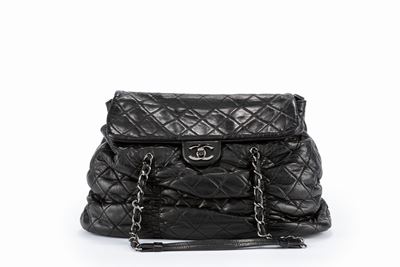 Borsa in pelle trapuntata nera del 2005