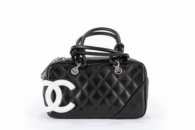 Borsa Mini Cambon in pelle trapuntata nera