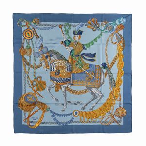 Le Timbalier Silk Twill scarf