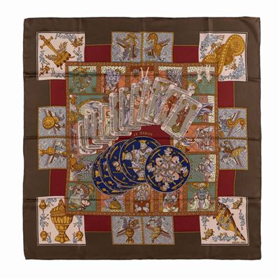 Annie Faivre, Foulard Le Tarot in seta, 1991