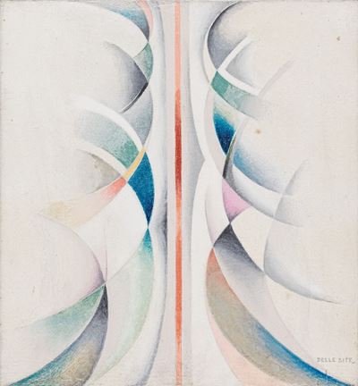 Dialogo 1, cromolio, cm 45 x 40, 1973