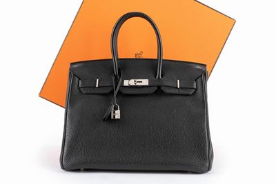 Borsa Birkin 35 cm, pelle taurillion clemence color nero, 2011