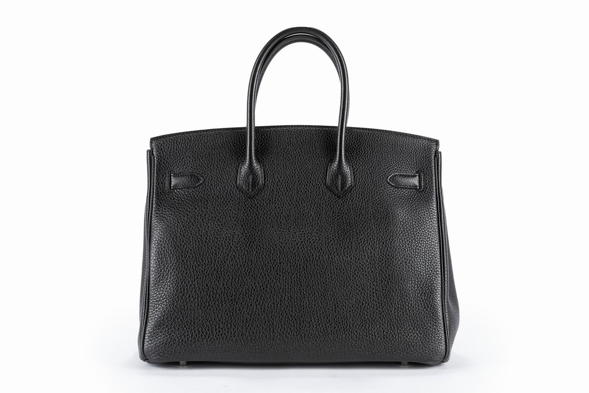 Hermès - Borsa Birkin 35 cm, pelle taurillion clemence color nero, 2011