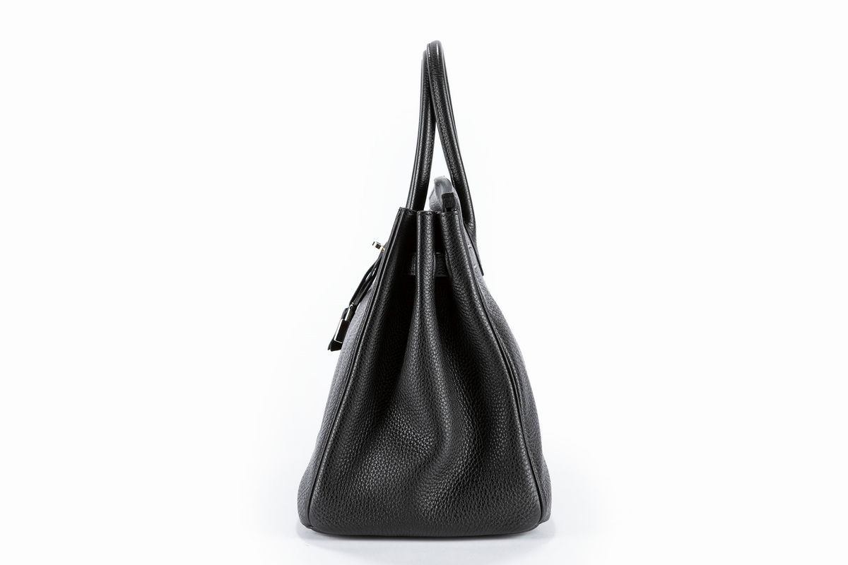 Hermès - Borsa Birkin 35 cm, pelle taurillion clemence color nero, 2011