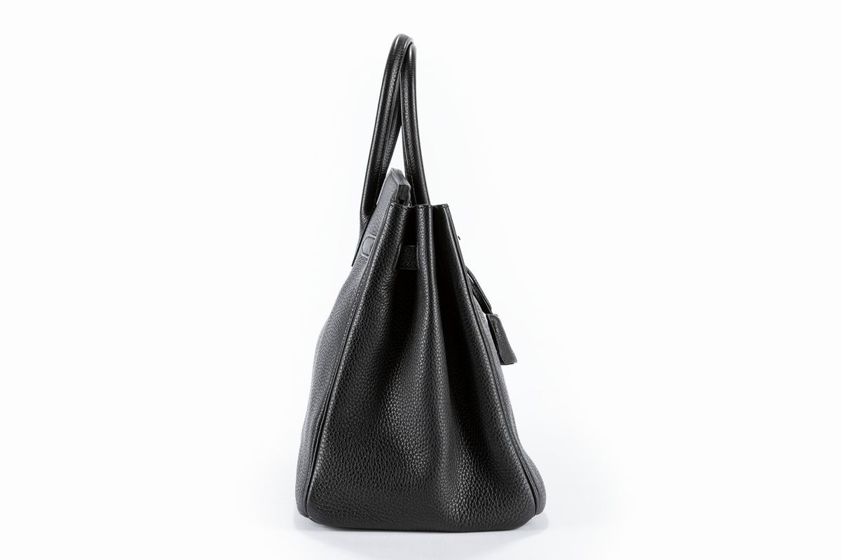Hermès - Borsa Birkin 35 cm, pelle taurillion clemence color nero, 2011