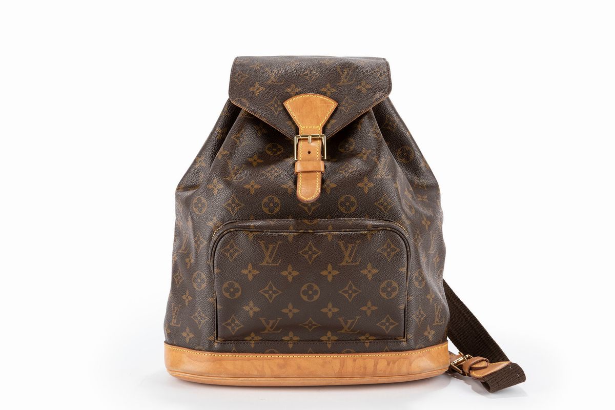 Sold at Auction: Louis Vuitton, LOUIS VUITTON 'MONTSOURIS GM' MONOGRAM  BACKPACK