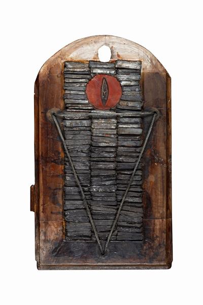 Nobile carne, tecnica mista su legno