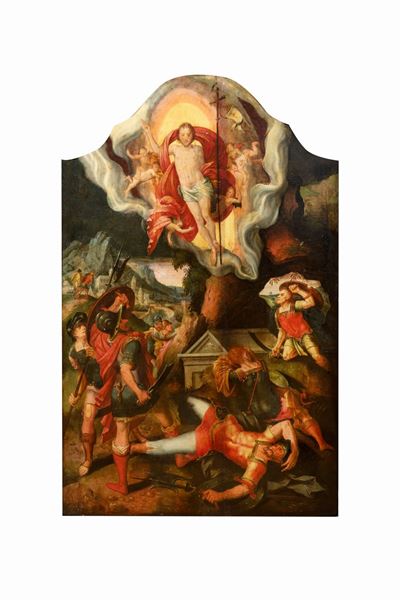Jan van Scorel, Resurrezione di Cristo, olio su tavola