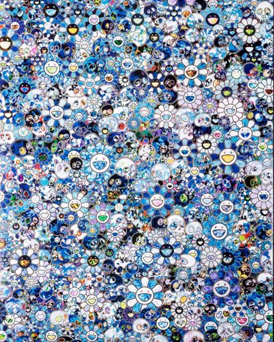 Skulls & Flowers Blue