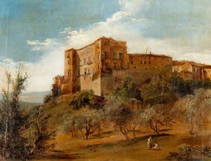 Veduta di Palazzo Ruspoli a Vignanello