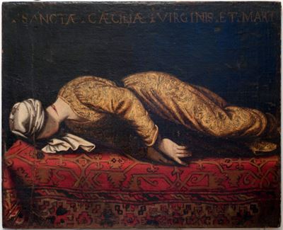 Santa Cecilia, olio su tela
