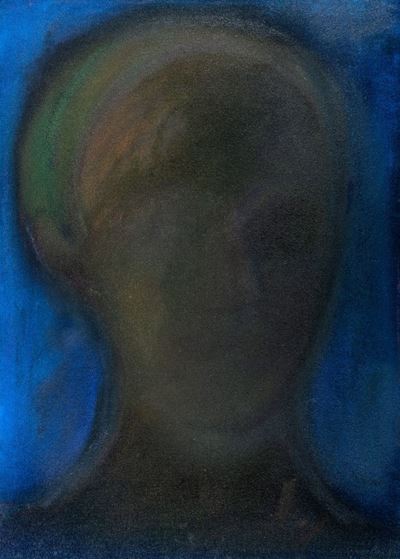Testa, olio su tela, cm 70 x 50