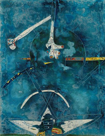 Incontro, olio su tela, 1961