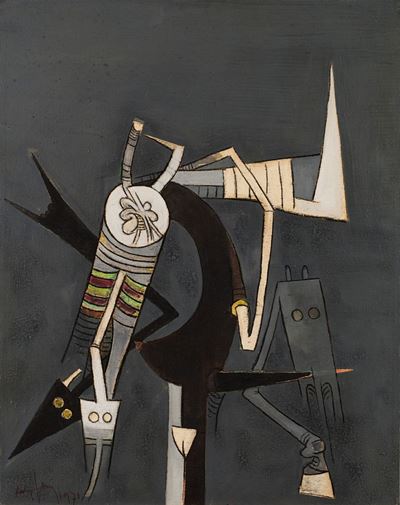 Les espoir de un avenir, olio su tela 1970