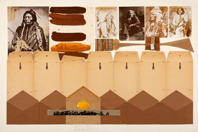 Senza titolo, collage, 1977