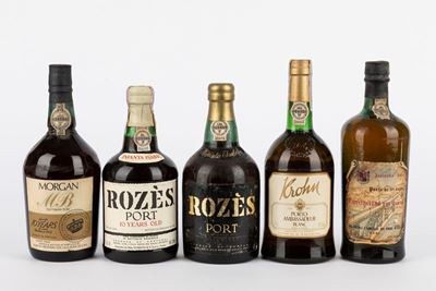 Selezione di Vini Porto: Morgan 10 YO, Infanta Isabel Rozes 10 YO e Krohn Ambassadeur Blanc
