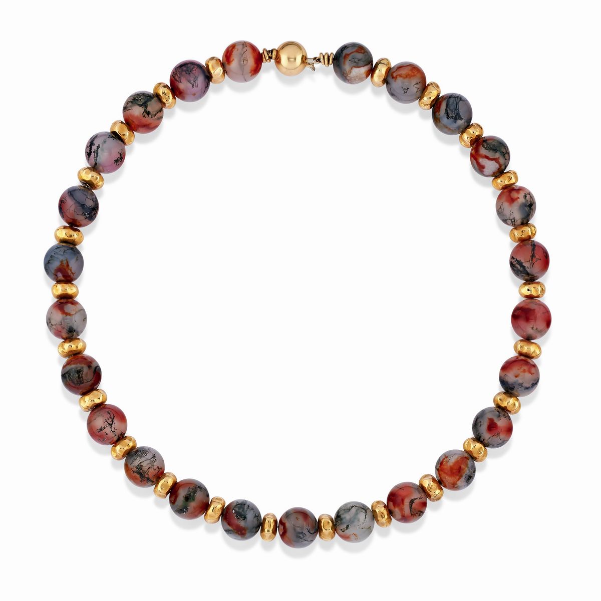 Scavia - Demi Parure con Diamanti e Agata, 1990 Circa