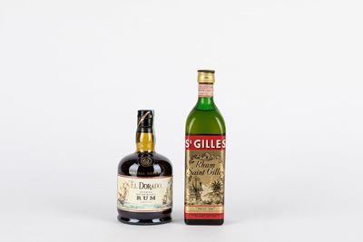 Rhum Saint Gilles e El Dorado Special Reserve 15 YO, selezione di distillati