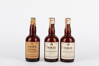 Haig, Gold Label, whisky, 43% ABV, disponibilità di 3 bottiglie