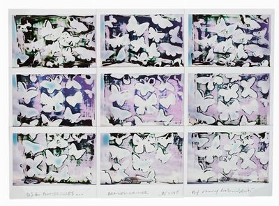 DS & Butterflies... Beaulieu sur mer, Nove polaroid montate a mosaico