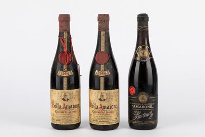 Bolla, Amarone Cantina del Nonno 1964 e Sartori, Amarone 1966 (3 bottiglie)