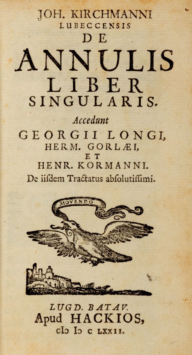 Johann Kirchmann - De Annulis Liber Singularis