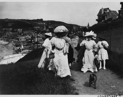 Villerville, Les amies de maman, stampa ai sali d'argento, 1910