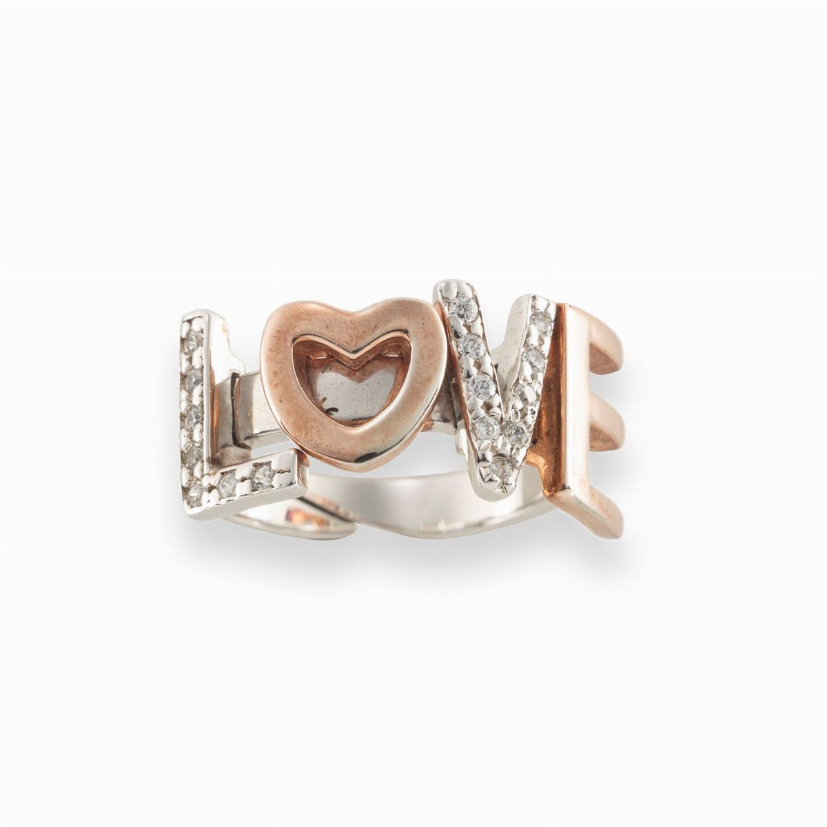 Anello Silpada in argento sterling 925 con tre zirconi cubici