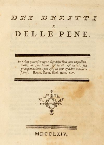 Dei Delitti e delle Pene