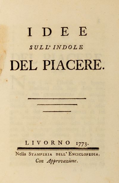 Idee Sull'indole del Piacere