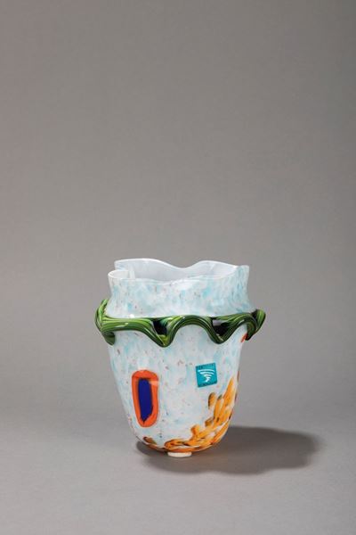 Goti de Fornasa, Bicchiere in vetro soffiato di Murano, 1990 ca.